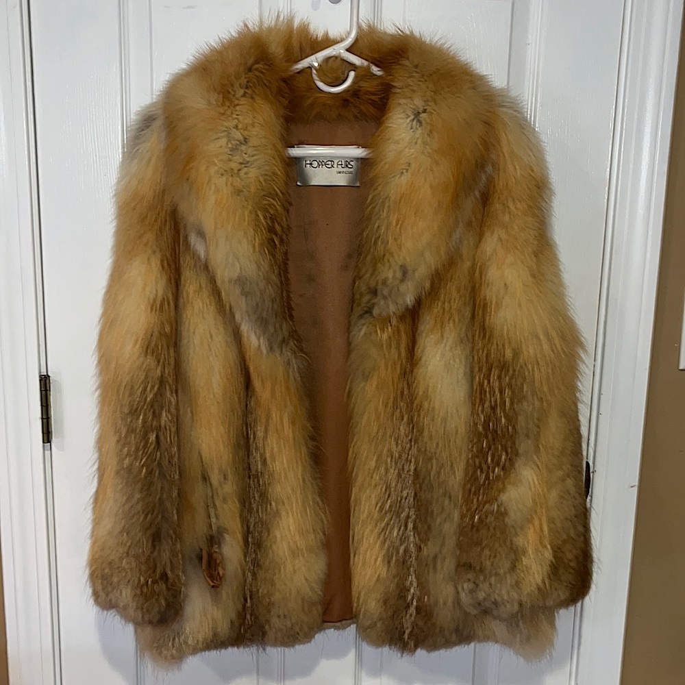 Authentic fox fur coat/ pre loved